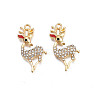 Rack Plating Alloy Enamel Pendants LS-X-ENAM-N055-118-2