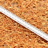 Double Edge Silver Thread Grosgrain Ribbon for Wedding Festival Decoration SRIB-L012-9mm-000-2