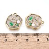 304 Stainless Steel and Enamel ABS Imitation Pearl Pendants STAS-T068-85A-3