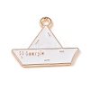 Alloy Enamel Pendants ENAM-Z010-16KCG-1