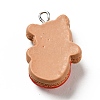 Opaque Resin Pendants RESI-G043-F01-3