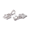 Eco-Friendly Brass Micro Pave Cubic Zirconia Pendants KK-K265-01P-M-2