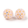 Handmade Luminous Polymer Clay Rhinestone Fancy Beads CLAY-H003-04B-2