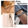 3Pcs 3 Styles 316 Stainless Steel Spring Gate Rings STAS-CJ0003-67-7