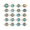 40Pcs 20 Style Glass Links/Connectors GLAA-SZ0001-28-1