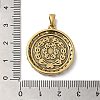 Brass with Cubic Zirconia Pendants KK-Z033-13AS-3