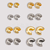 200Pcs 8 Style 304 Stainless Steel Crimp Beads Covers STAS-BBC0007-15-6