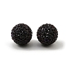 Grade A Rhinestone Pave Disco Ball Beads RB-Q105-1-2