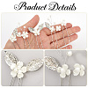 Alloy with Plastic Beads Hair Sticks for Women Girls OHAR-WH20010-08P-5