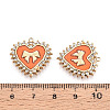 304 Stainless Steel Pave Crystal Rhinestone and Enamel Pendants STAS-T068-31A-3