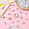 90Pcs 9 Styles Acrylic Pendants PALLOY-CJ00072-5