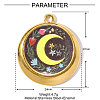 Printed 304 Stainless Steel Pendants STAS-OY002-18G-01-2
