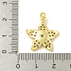 Rack Plating Brass Pave Cubic Zirconia Pendants KK-U029-25G-3
