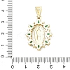 Religion Brass Pave Cubic Zirconia Pendants CU-CBA83A6-01B-G02-3