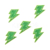 Lightning Bolt Polyester Computerized Embroidery Iron on Patches PATC-WH0001-78C-2