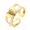 304 Stainless Steel Open Cuff Ring for Women RJEW-C016-14G-1