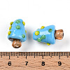 Handmade Lampwork Bumpy Beads X1-LAMP-T022-02A-03-3