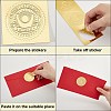 40 Sheets 4 Styles Plastic Self Adhesive Gold Foil Embossed Stickers DIY-CP0010-45-6