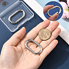 2Pcs Stainless Steel Spring Gate Clasps FIND-BBC0004-49-3