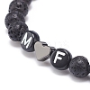 2Pcs Natural Lava Rock Stretch Bracelets Set BJEW-JB08673-01-6