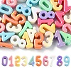 45Pcs 9 Colors Opaque UV Plating Acrylic Beads PACR-YW0001-58-1