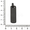 Ion Plating(IP) Rectangle 304 Stainless Steel Mirror Polished Finish Stamping Blank Tag Pendants STAS-H317-09B-3