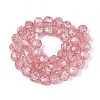 Transparent Crackle Glass Beads Strands GLAA-N053-10mm-07-2