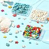 100Pcs 6 Styles Synthetic Turquoise Dyed Beads TURQ-FS0001-06-12