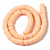 Handmade Polymer Clay Beads Strands CLAY-R089-8mm-148-3