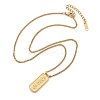 304 Stainless Steel Rectangle Number Pendant Necklaces NJEW-D300-01G-08-4