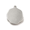 Tarnish Resistant 304 Stainless Steel Pendant Rhinestone Settings STAS-I197-001P-3