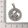 304 Stainless Steel Pendants STAS-C084-01L-AS-3