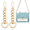 Unicraftale 2Pcs Aluminum & Iron & Zinc Alloy Oval Link Purse Strap Extenders FIND-UN0003-19KCG-1