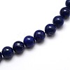 Dyed Natural Lapis Lazuli Round Beads Strands G-O047-06-12mm-1