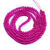 Crackle Glass Beads Strands X-CCG-Q001-8mm-08-3