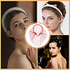 2Pcs Polyester Mesh Veil Hair Bands MRMJ-BC0003-49-6