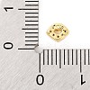 Rack Plating Brass Micro Pave Clear Cubic Zirconia Cabochons KK-F874-02G-01-3