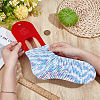 Acrylic Socks Template OACR-WH0111-104A-02-3