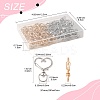 40Pcs 2 Colors Alloy Swivel Snap Hook Clasps FIND-FS0004-73B-4