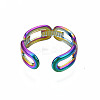Open Oval Cuff Rings RJEW-N038-027-3