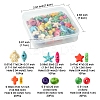 100Pcs 6 Styles Synthetic Turquoise Beads Sets TURQ-FS0001-05-4