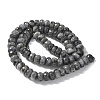 Faceted Natural Labradorite Rondelle Beads Strands X-G-K090-02-4