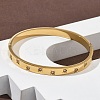 304 Stainless Steel Cubic Zirconia Himged Bangles for Women BJEW-F506-01G-3