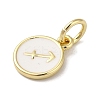 Real 18K Gold Plated Brass Enamel Charms KK-L216-001G-C02-2