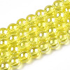 Electroplate Transparent Glass Beads Strands GLAA-T032-T10mm-AB12-1