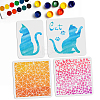 4Pcs 4 Styles PET Hollow Out Drawing Painting Stencils DIY-WH0411-024-1