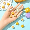 10Pcs 2 Styles Opaque Resin Pendants RESI-YW0003-32-4