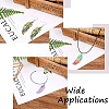 9Pcs 9 Colors Ion Plating(IP) 201 Stainless Steel Filigree Pendants STAS-YW0002-55-7