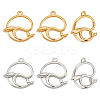 8Pcs 2 Colors Ion Plating(IP) 304 Stainless Steel Pendants STAS-UN0045-45-1