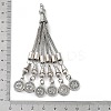 Tibetan Style Alloy Curb Chain Tassel Big Pendants LS-FIND-K013-01AS-03-3